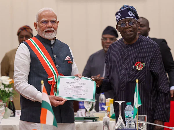 nigeria confers its highest national honor award to pm modi, “grand commander of the order of niger”
