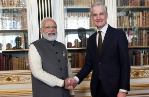 prime minister narendra modi meets with prime minister of norway