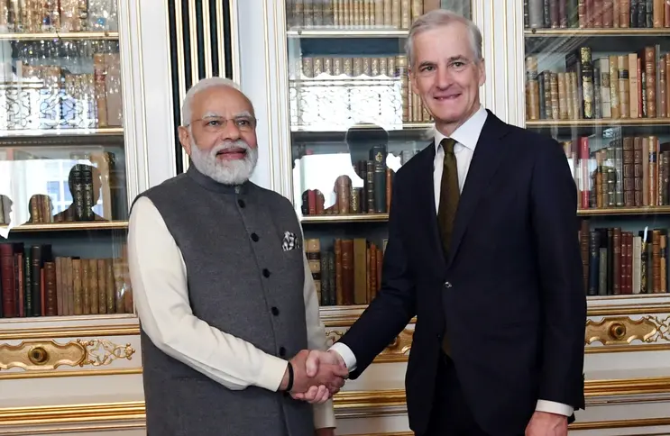 Prime Minister Narendra Modi Meets with Prime Minister of Norway prime minister narendra modi meets with prime minister of norway