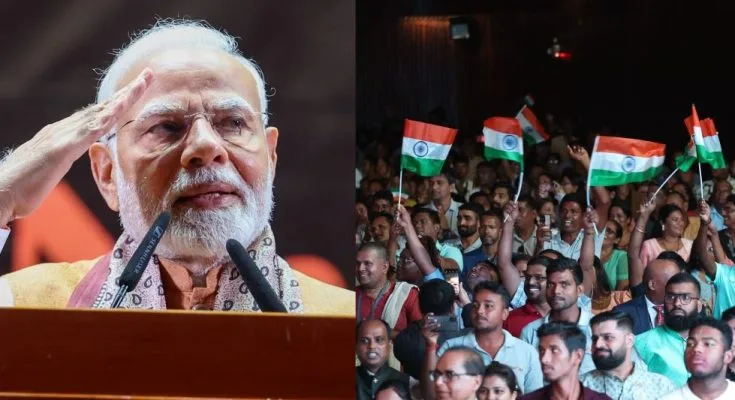 Prime Minister Narendra Modi Address the Indian Community in Guyana prime minister narendra modi address the indian community in guyana