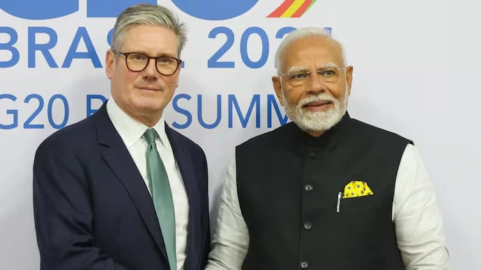 Prime Minister Narendra Modi Meets with Prime Minister of the UK Sir Keir Starmer prime minister narendra modi meets with prime minister of the uk sir keir starmer